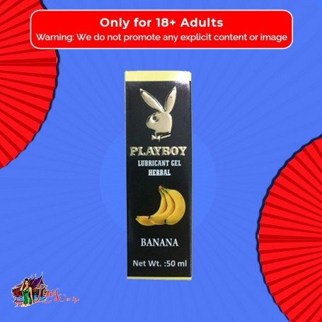 Playboy Lubricant Water Based Gel - Banana Flavoured CGS-031