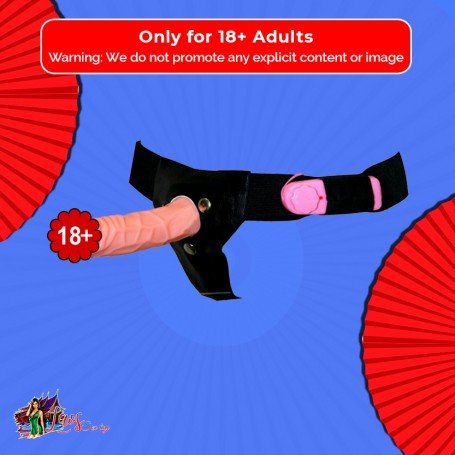LeLuv 7.5” Vibrating & Rotating Female Lesbian Strap On SO-011