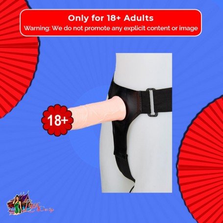 LeLuv 8 Male Hollow Vibrating Strap On SO-016