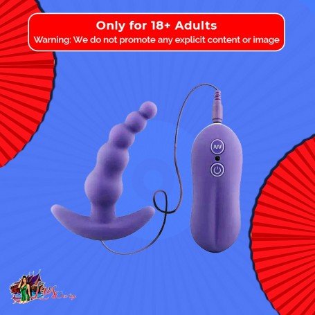 VIBRATING ANAL PLUG BEADS PROSTATE MASSAGER AD-028