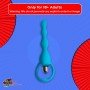 BLUE SILICONE ANAL VIBRATOR AD-029
