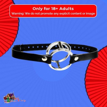 Double Metal Ring Gag for Him & Her BDSM-003