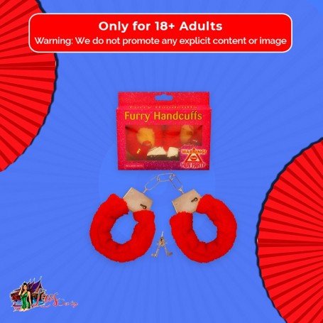 Fetish Fantasy Beginner's Furry Cuffs in Red BDSM-004