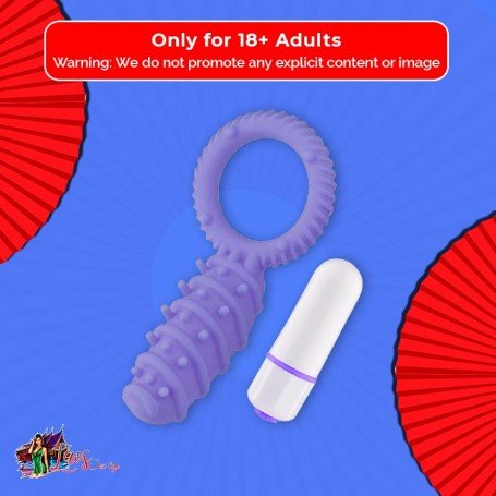 Clitoral Banger Spikes Premium Cockring With Bullet CR-015