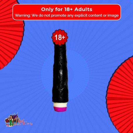 Super Natural Black Silicone Realistic Vibrator RSV-011