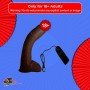 Big Bent 10" Realistic Vibrator Suction Cup Chocolate Dong Vibrator RSV-075