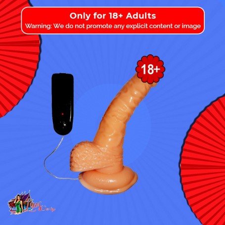 Whoppers Curved Vibrating Suction Cup Realistic Vibrator RSV-078