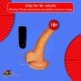 Whoppers Curved Vibrating Suction Cup Realistic Vibrator RSV-078