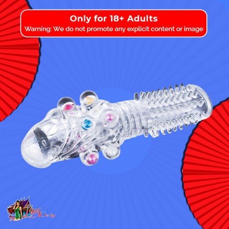 Male Cock Rings Penis Extension With Colourful Beads PES-022