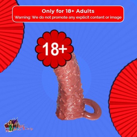 Solid Head Reusable Penis Extension Sleeve chocolate PES-026
